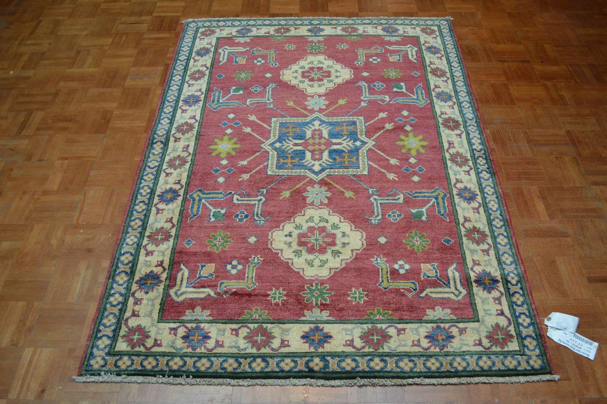 4' 3" x 6' 2" Pakistan Kazak Rug image 11