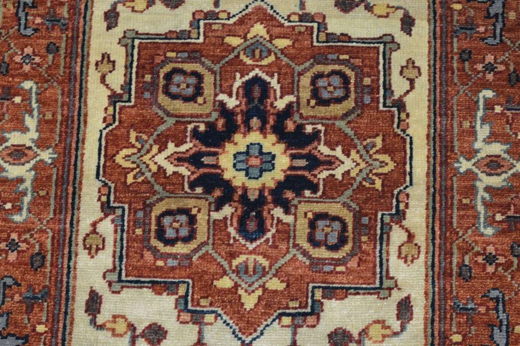2' 7" x 12' 0" India Serapi Runner image 4
