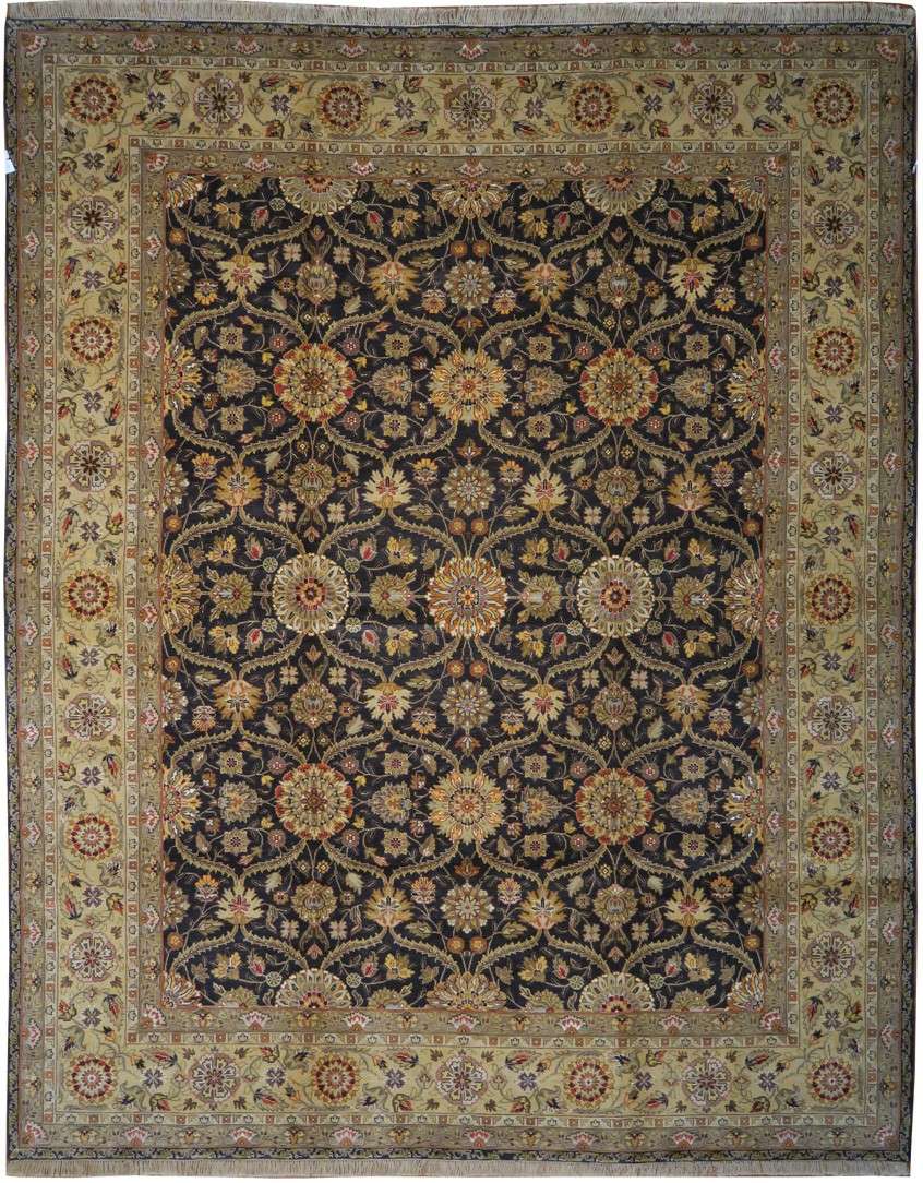 8' 0" x 9' 9" India Agra Rug image 0