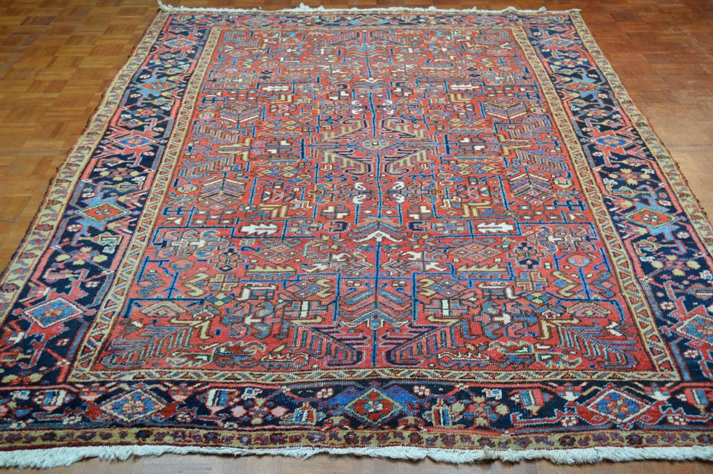 7' 3" x 10' 7" Persian Heriz Rug image 1
