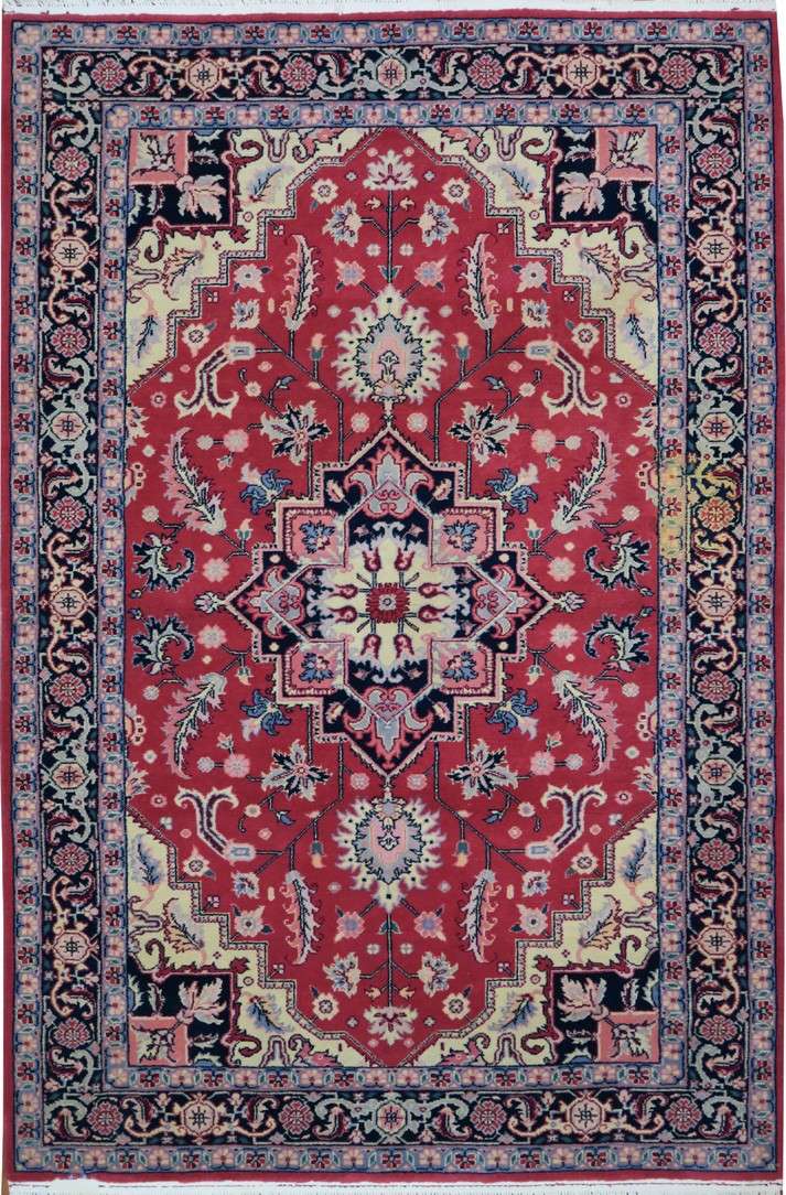 5' 5" x 8' 8" India Heriz Rug image 0