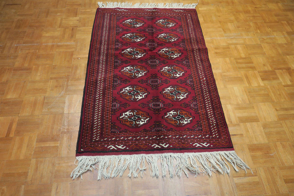 3' 3" x 4' 7" Vintage Turkeman Rug image 4