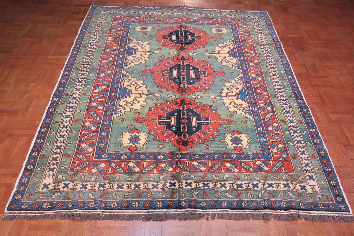 5' 7" x 6' 4" Persian Ardabil Rug image 7