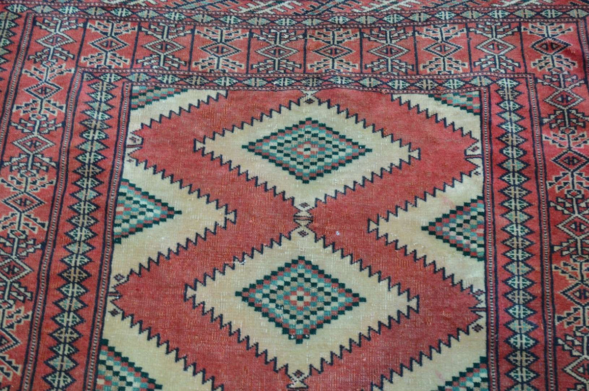 4' 0" x 6' 5" Persian Turkmen Rug image 6