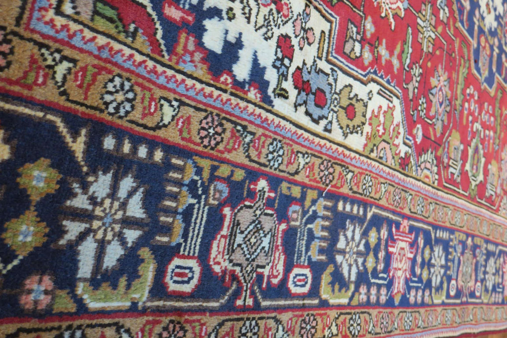 6' 6" x 9' 6" Vintage Tabriz Rug image 4
