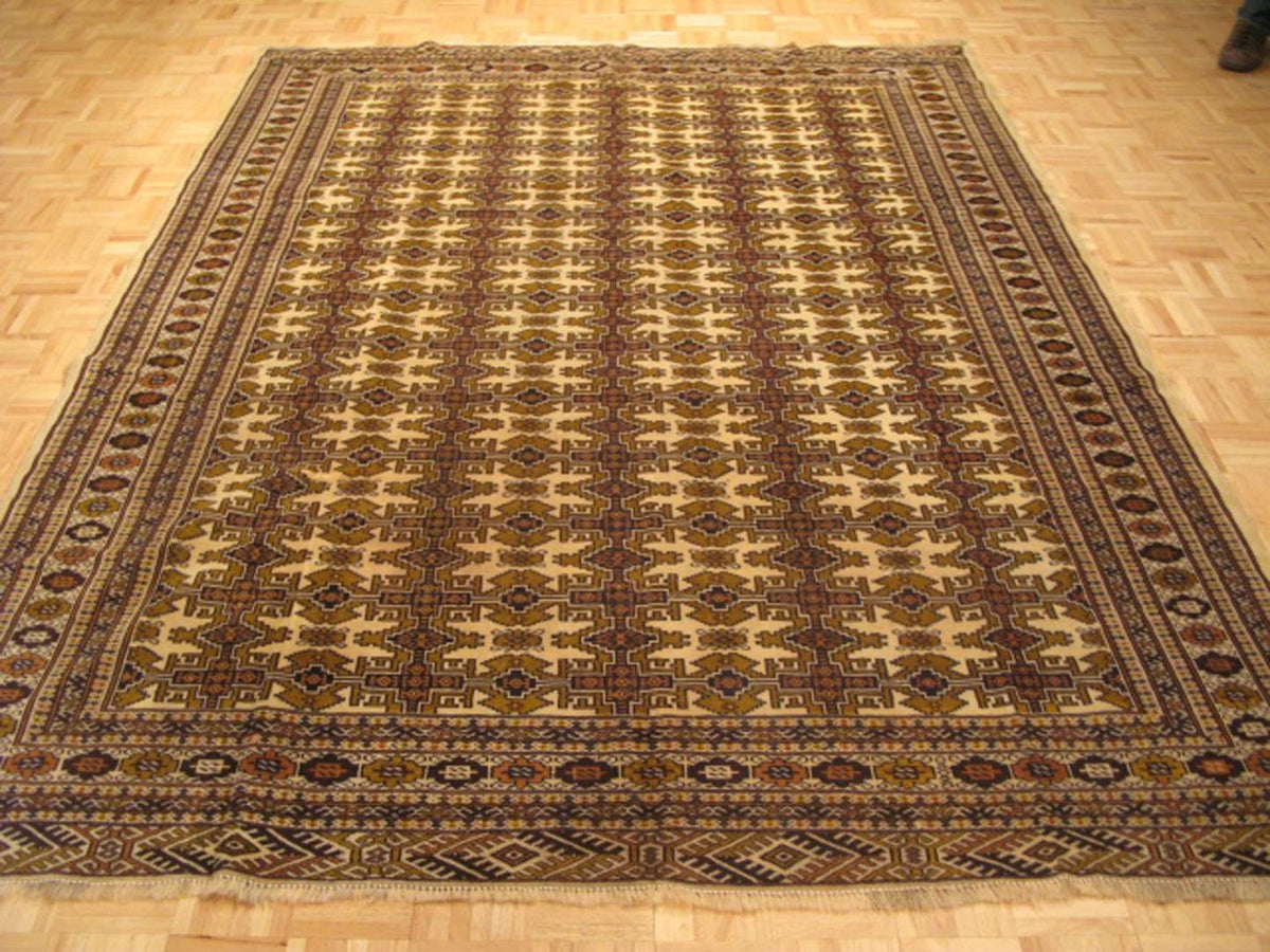 7' 2" x 9' 4" Persian Turkmen Rug image 1