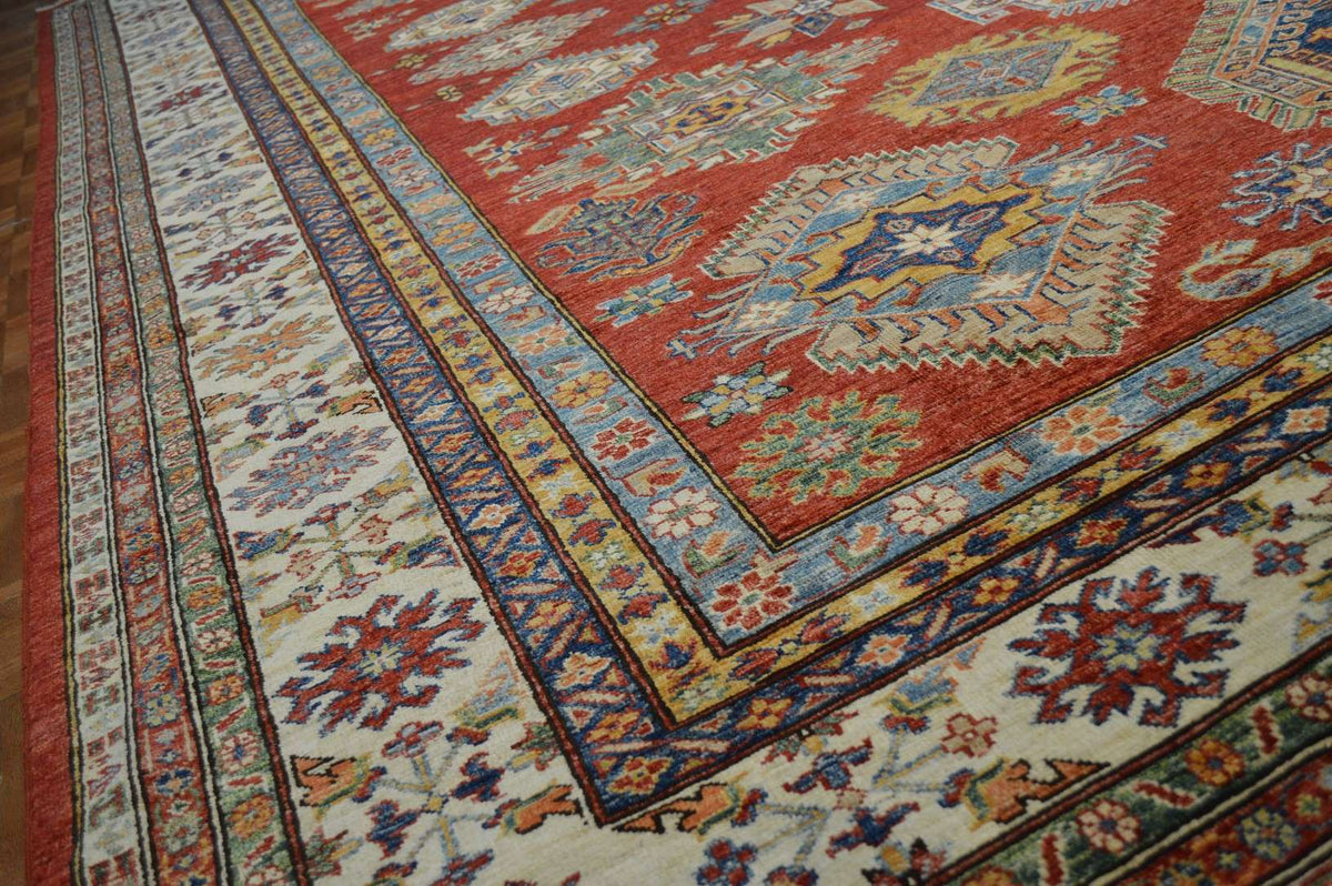 9' 0" x 11' 3" Pakistan Kazak Rug image 7