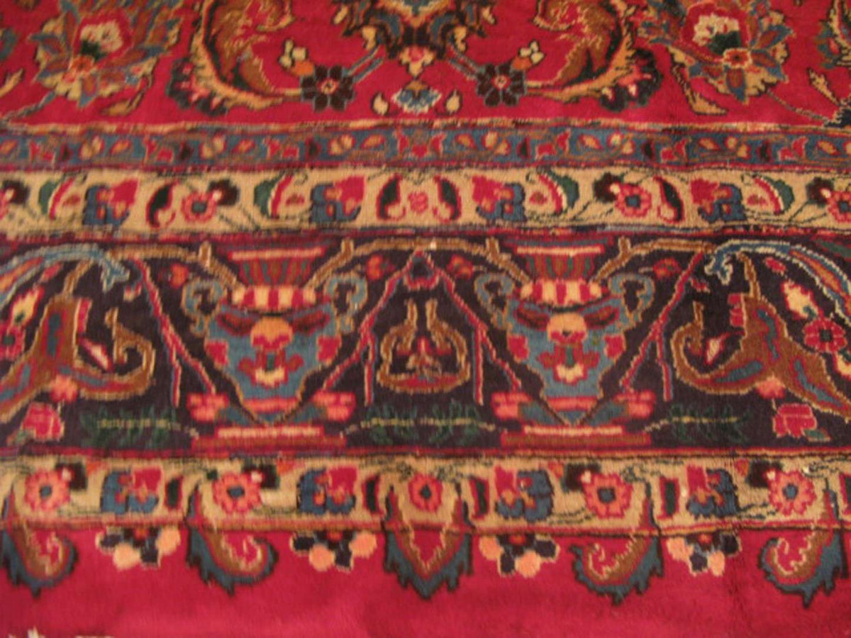 8' 0" x 11' 6" Persian Mashhad Rug image 10
