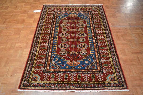 4' 2" x 6' 1" Pakistan Shirvan Rug image 1