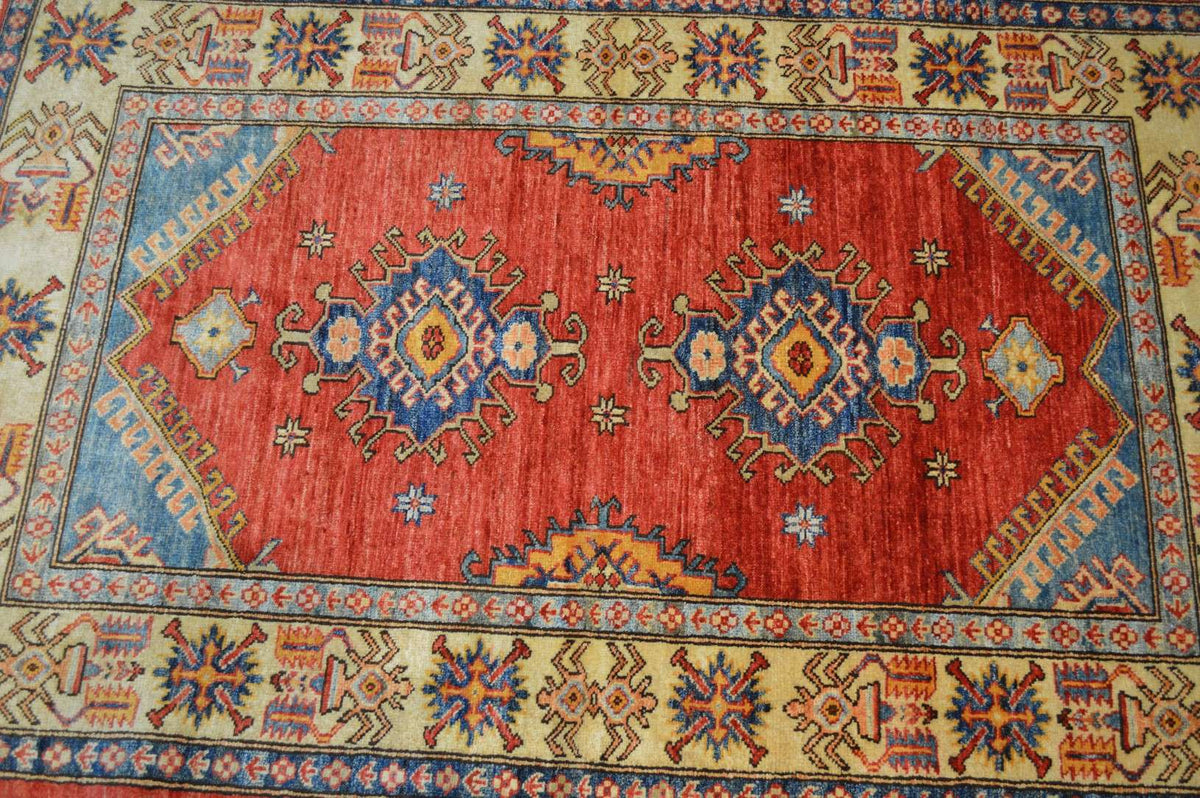 3' 5" x 5' 4" Pakistan Kazak Rug image 3