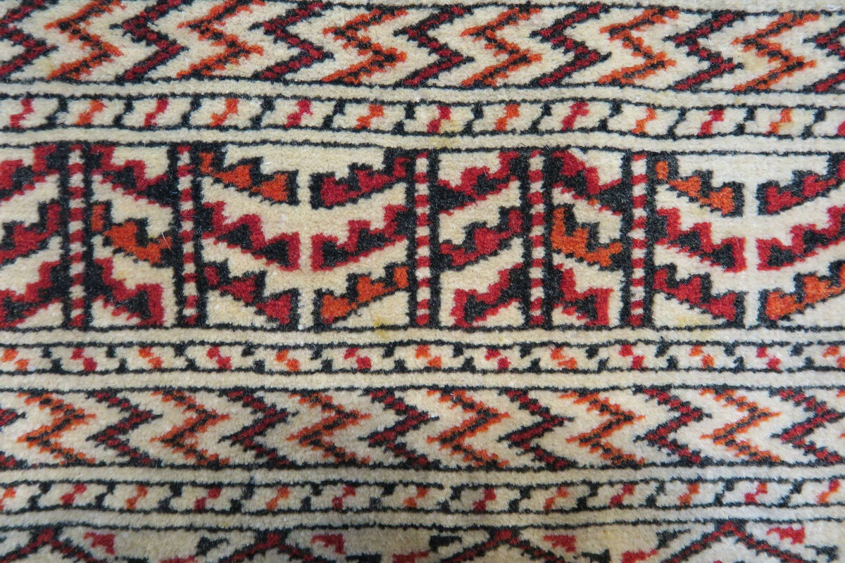 4' 1" x 5' 6" Persian Turkeman Rug image 11