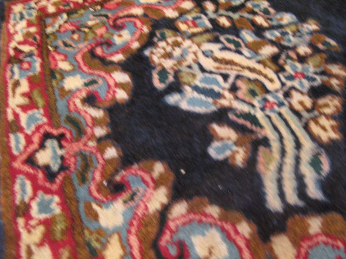 1' 8" x 1' 8" Persian Kerman Square Rug image 4