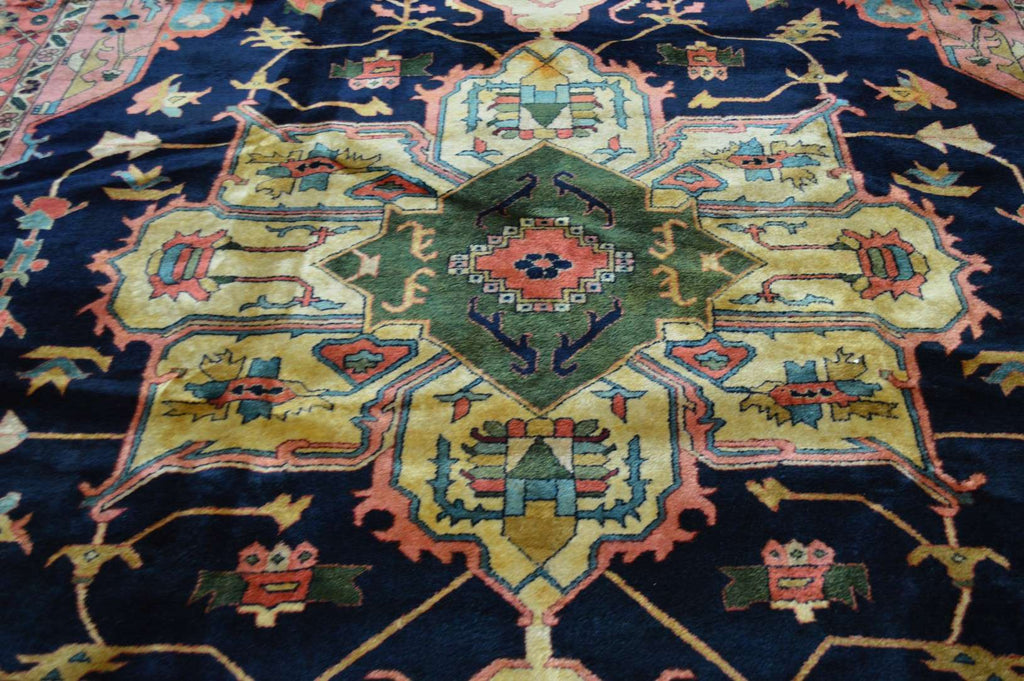 10' 0" x 14' 2" India Heriz Rug image 8