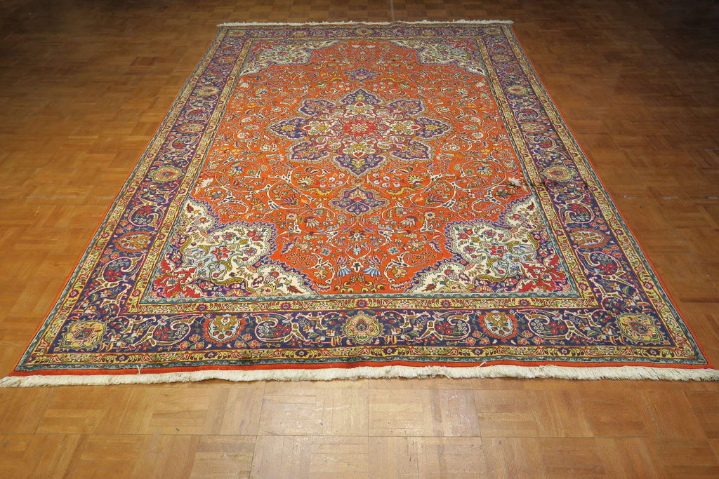 7' 0" x 10' 2" Persian Tabriz Rug image 7
