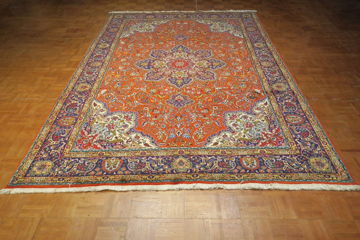 7' 0" x 10' 2" Persian Tabriz Rug image 7