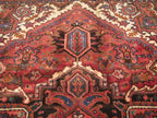 6' 8" x 9' 4" Vintage Heriz Rug image 4