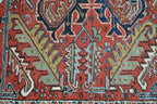 6' 6" x 9' 5" Persian Heriz Rug image 7
