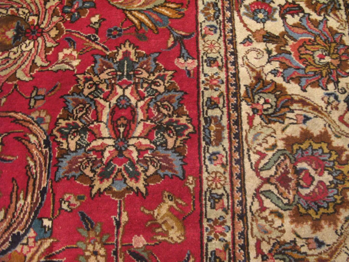 9' 6" x 13' 2" Persian Tabriz Rug image 3