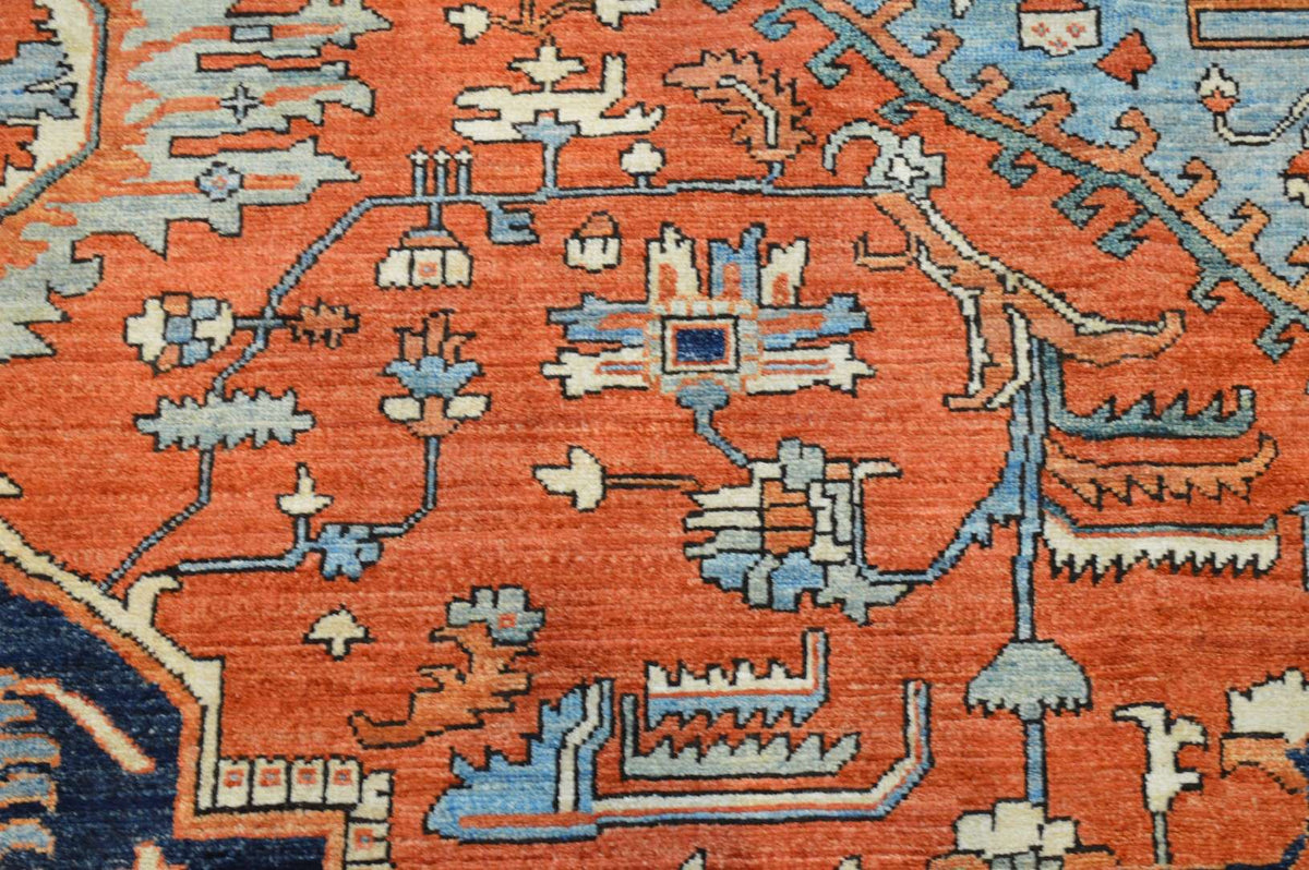 9' 0" x 12' 0" Pakistan Serapi Rug image 6