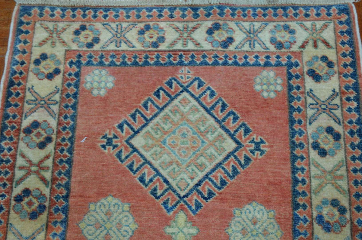 2' 7" x 11' 9" Pakistan Kazak Runner image 5