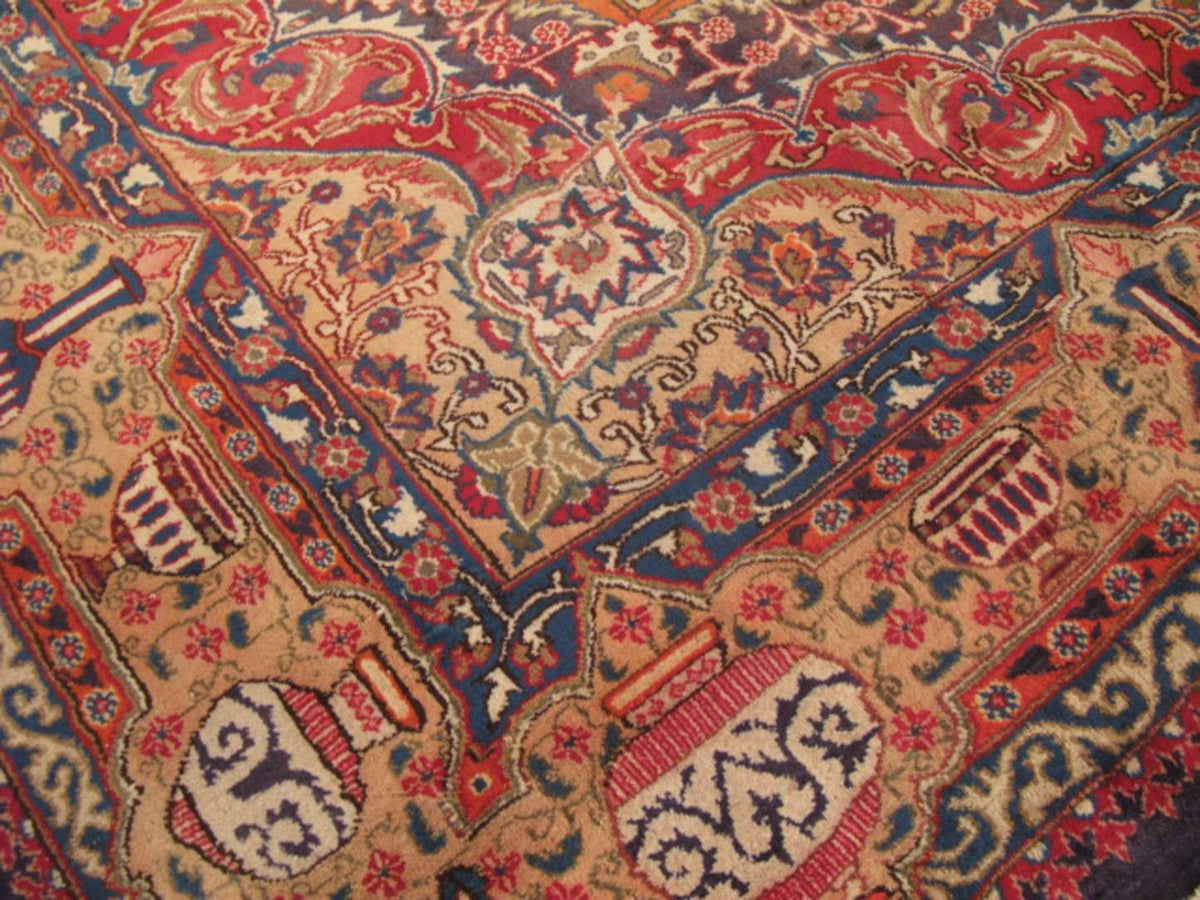 9' 7" x 12' 9" Persian Kashmar Rug image 5