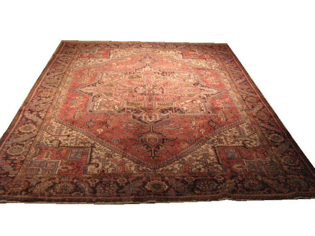 9' 1" x 11' 1" Persian Heriz Rug image 0