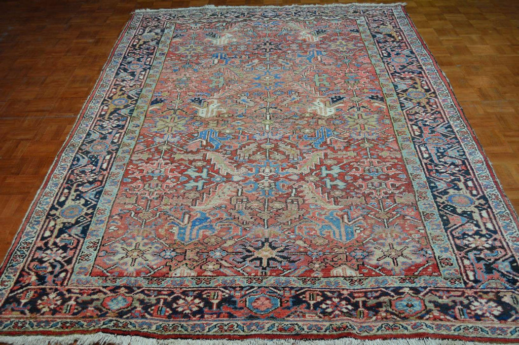 7' 3" x 10' 3" Persian Heriz Rug image 1