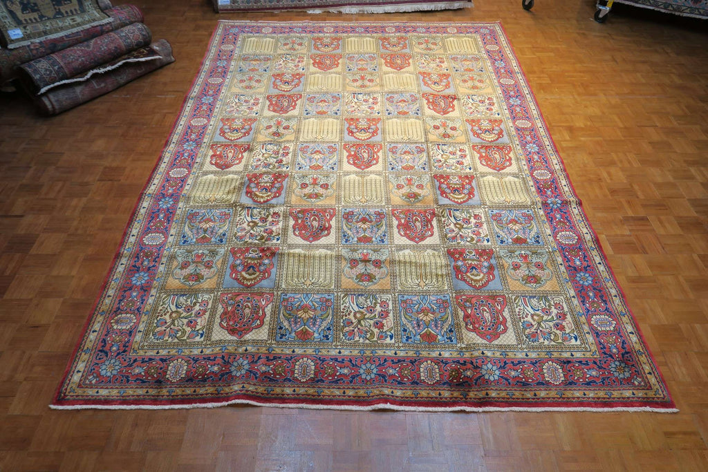 8' 8" x 12' 6" Vintage Shahreza Rug image 4