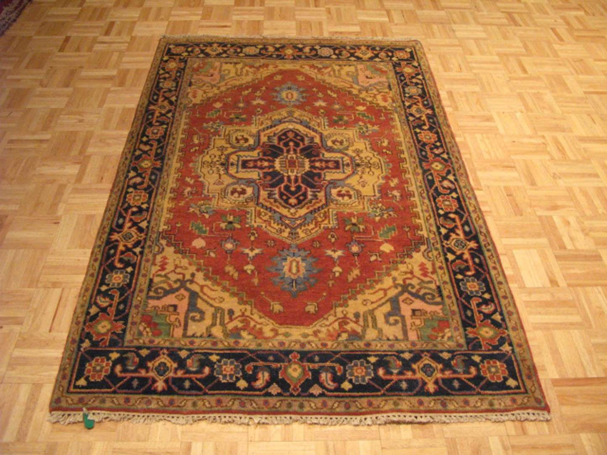 4' 0" x 6' 1" India Serapi Rug image 2