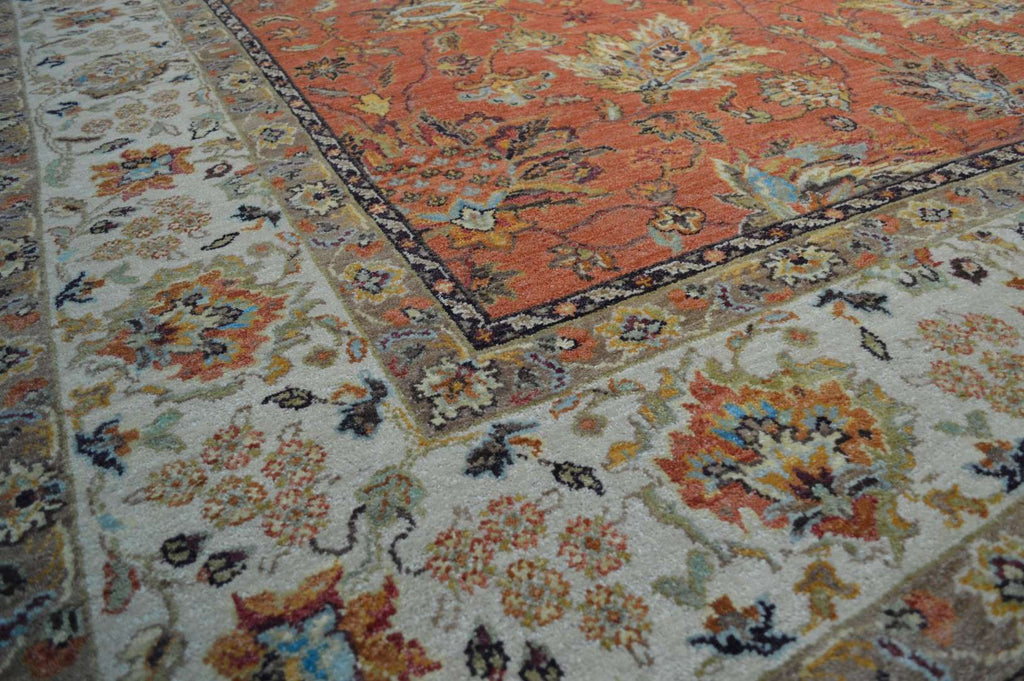 8' 0" x 8' 2" India Sultanabad Square Rug image 6