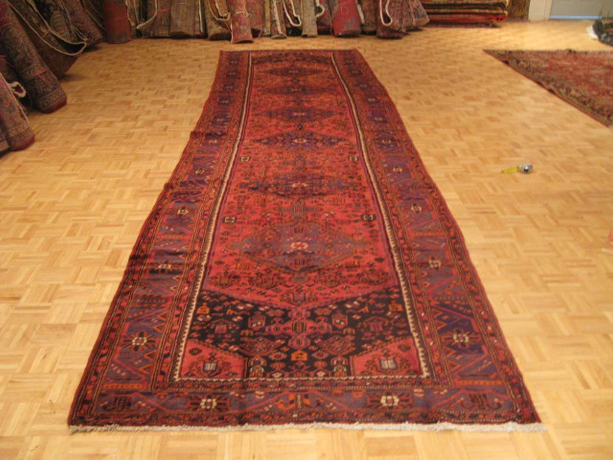 5' 2" x 20' 0" Persian Hamadan Runner image 1