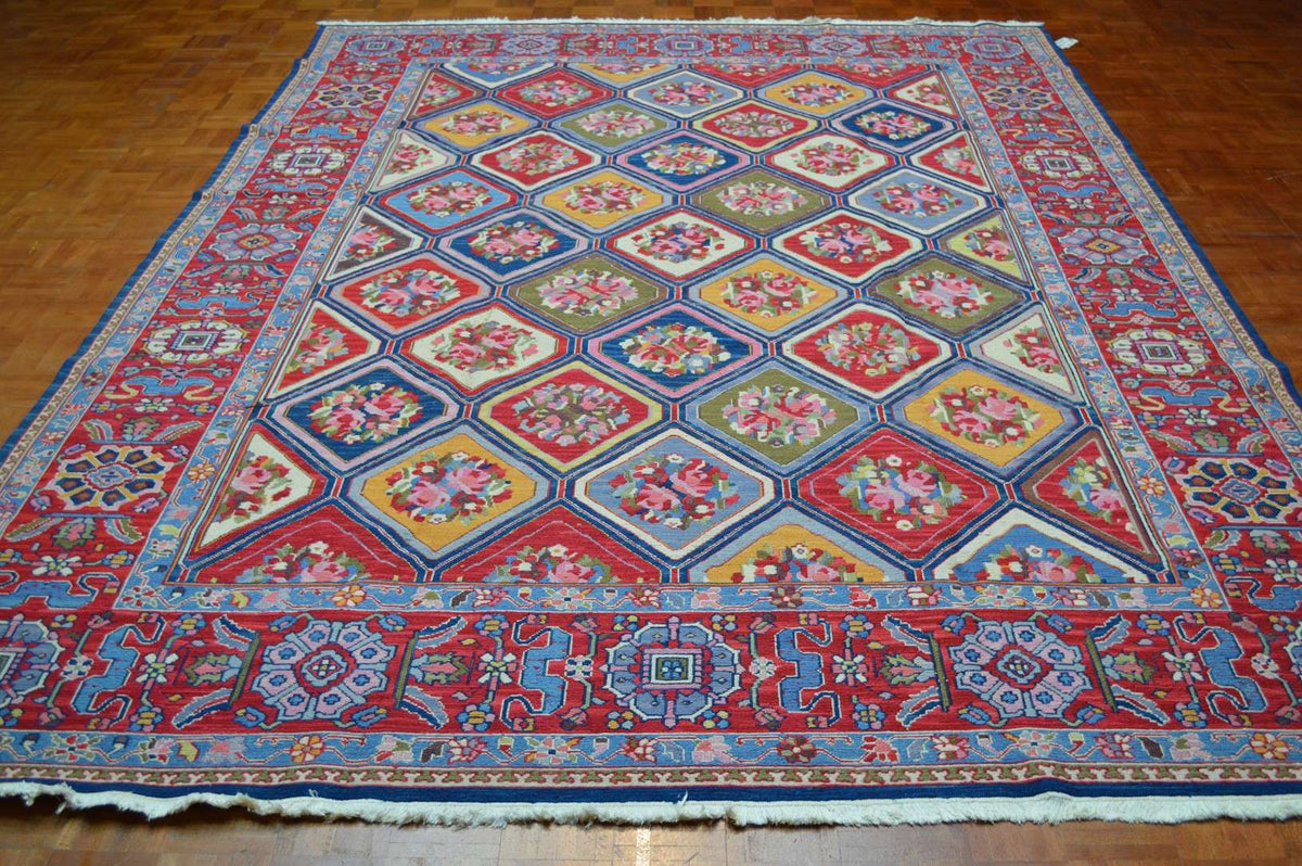 8' 5" x 11' 7" India Soumak Rug image 1
