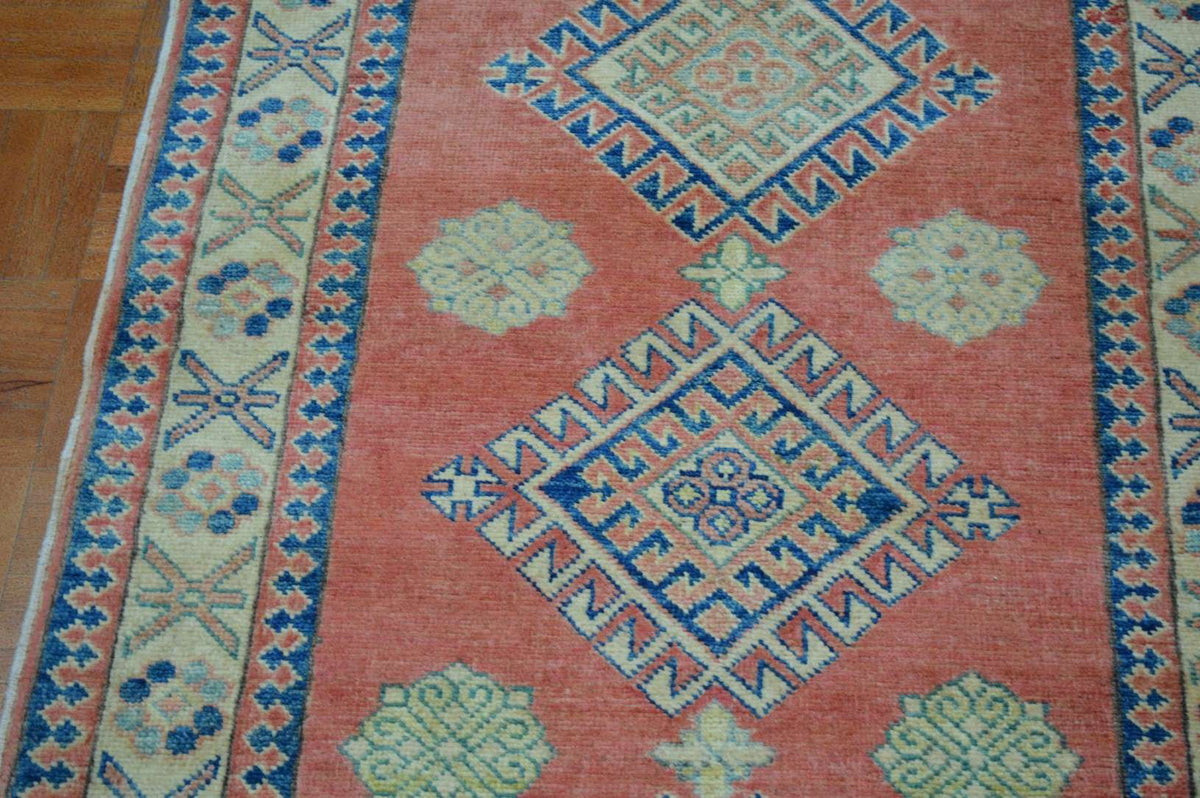 2' 7" x 11' 9" Pakistan Kazak Runner image 11