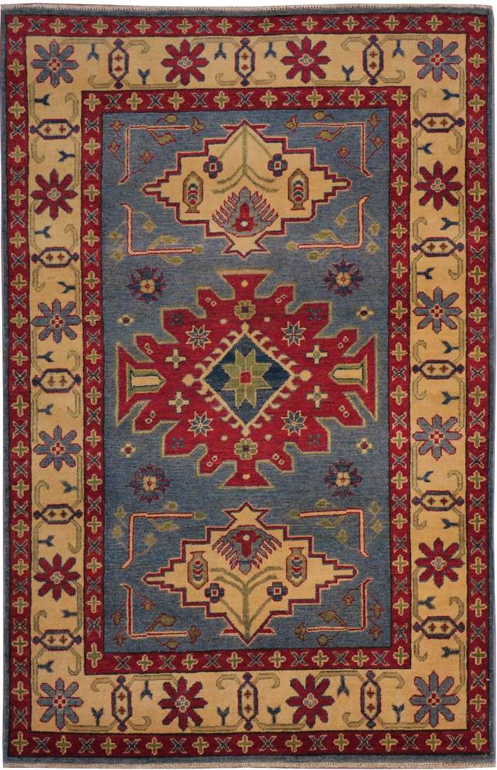 4' 2" x 6' 2" Pakistan Kazak Rug image 0