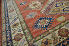 4' 8" x 6' 2" Pakistan Kazak Rug image 6