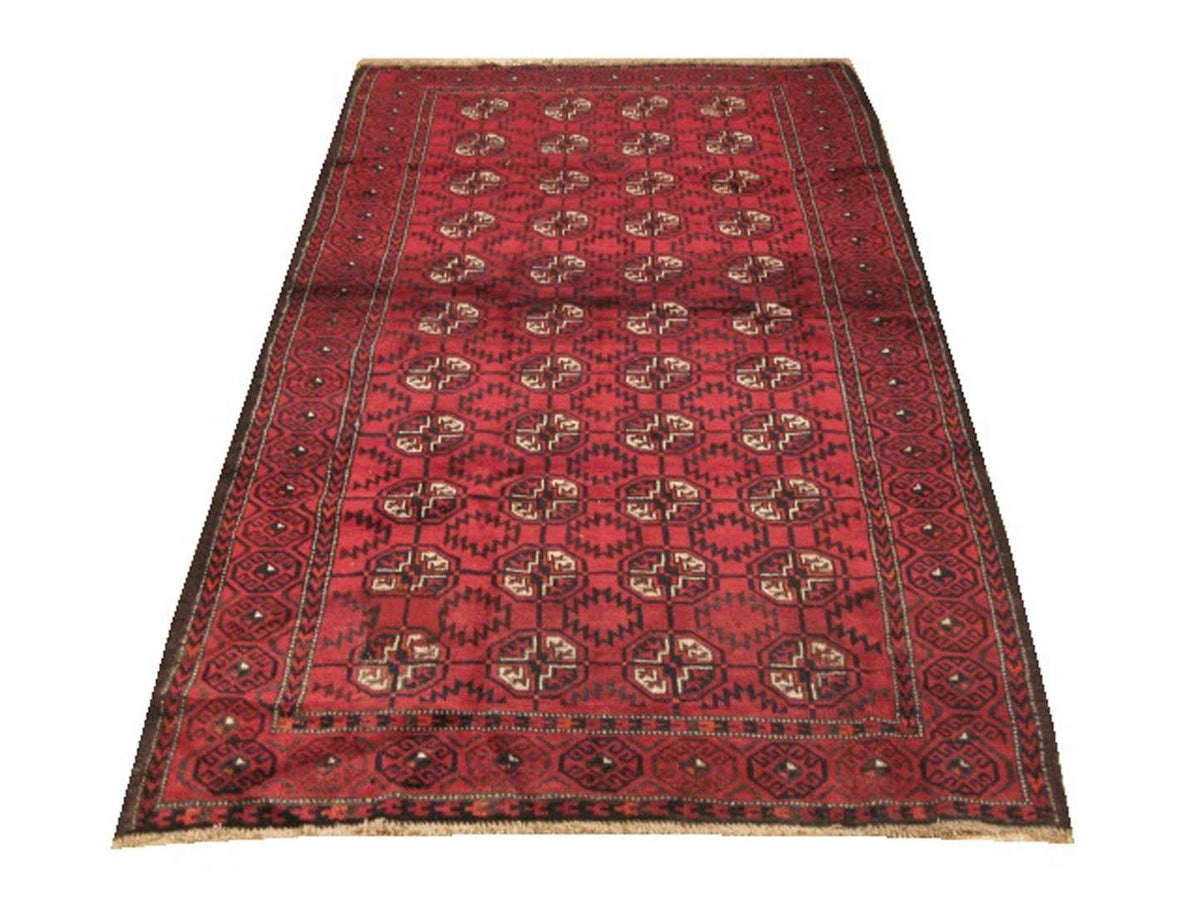 4' 0" x 6' 8" Vintage Turkmen Rug image 0
