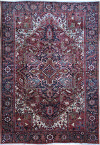 7' 9" x 11' 4" Persian Heriz Rug image 0
