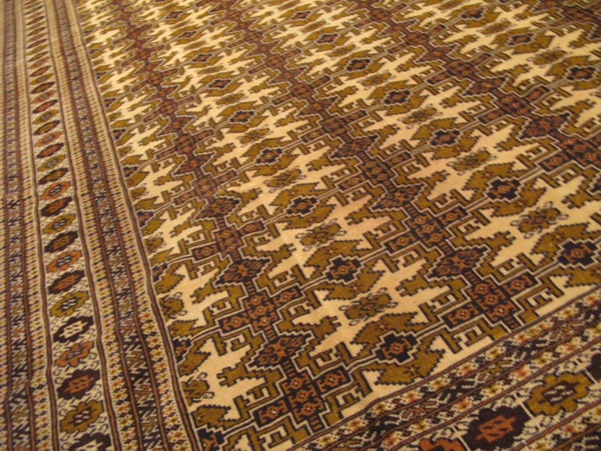 7' 2" x 9' 4" Persian Turkmen Rug image 2