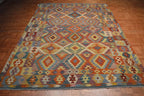 6' 8" x 9' 9" India Kilim Rug image 1