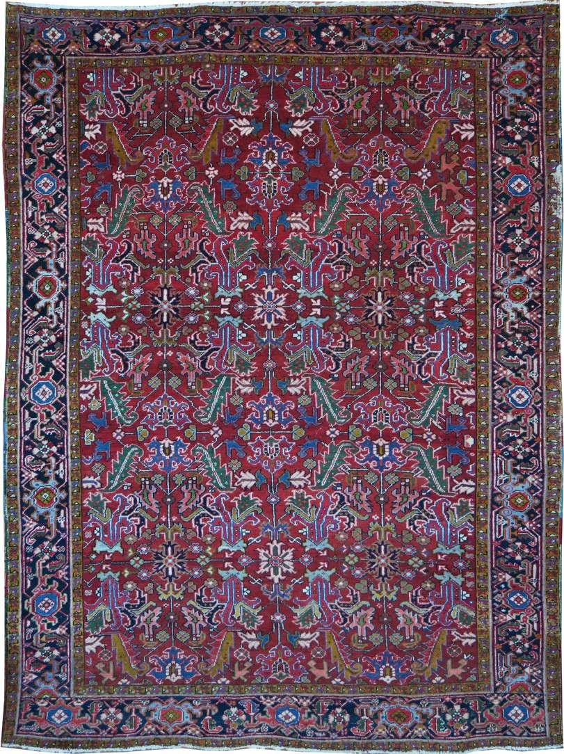 7' 7" x 10' 3" Persian Heriz Rug image 0