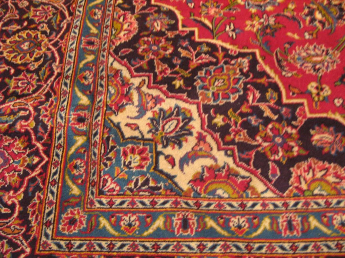 8' 2" x 11' 6" Persian Kashan Rug image 10