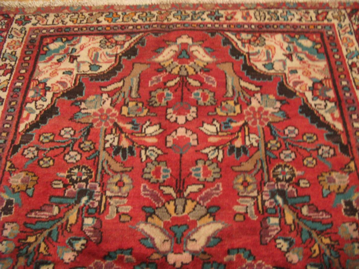 3' 6" x 10' 3" Vintage Hosseinabad Runner image 3