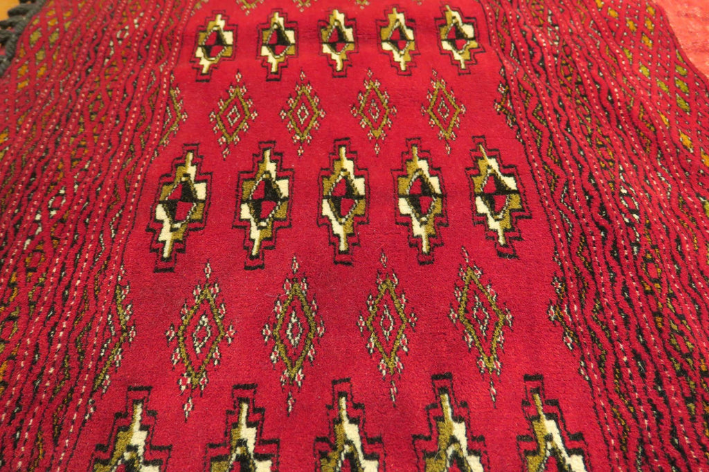 1' 9" x 4' 3" Persian Turkeman Rug image 7