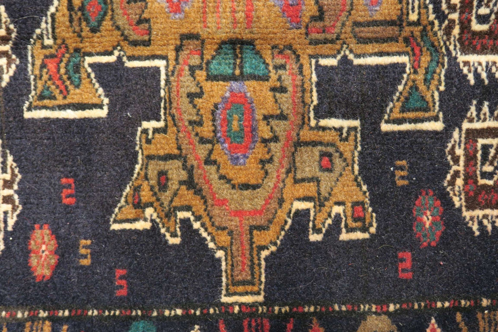 1'8'' x 2'8'' Persian Baluch Rug image 8