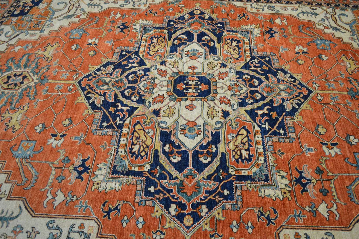 8' 0" x 12' 0" Pakistan Serapi Rug image 3