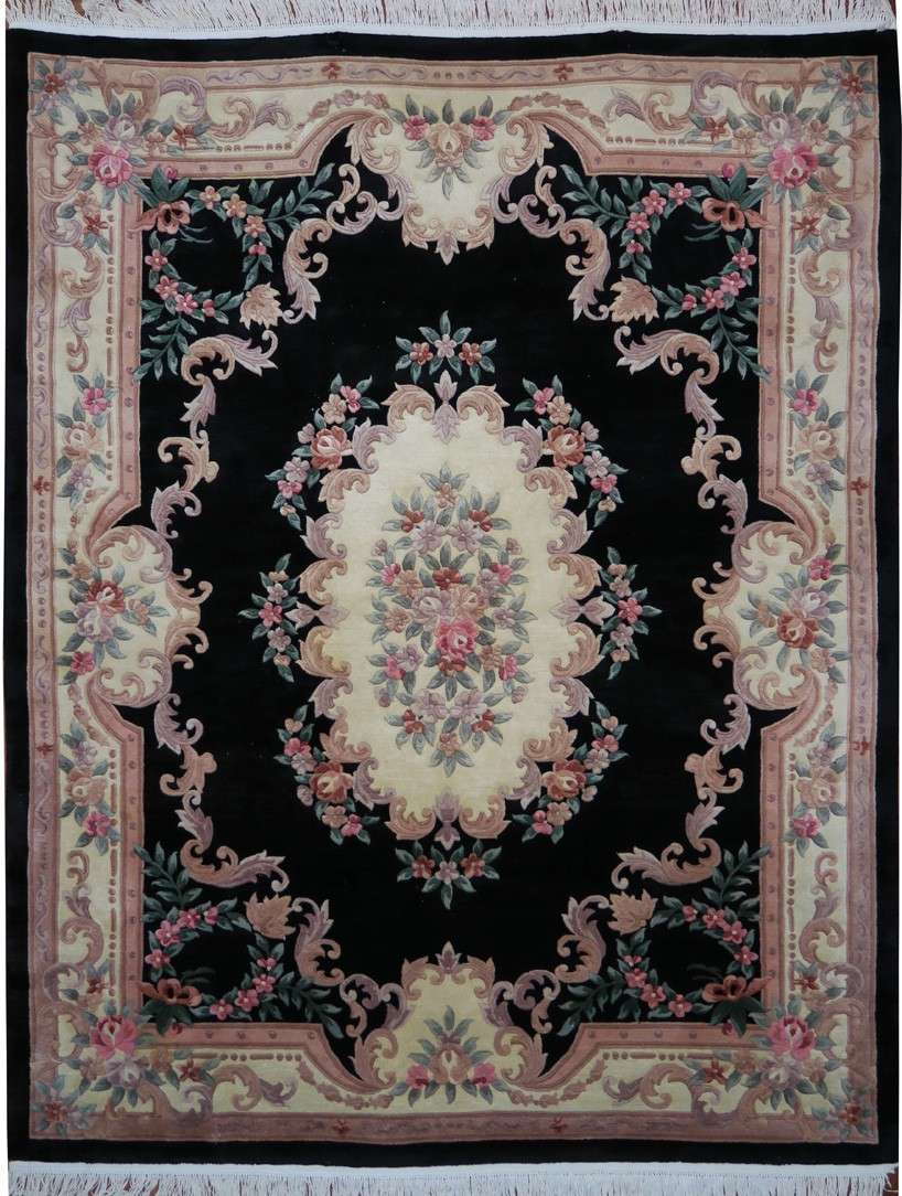 8' 0" x 10' 9" China Aubusson Rug image 0