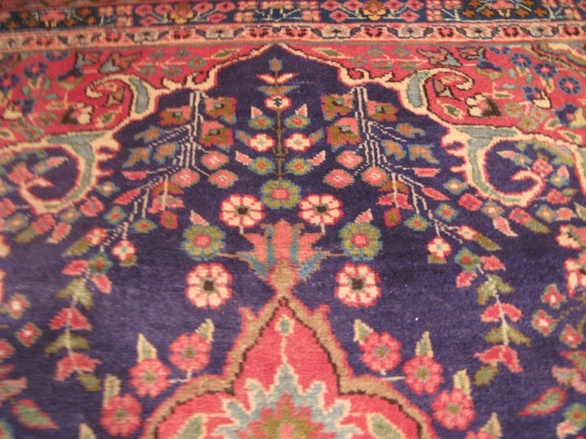 9' 8" x 13' 0" Persian Mashhad Rug image 11