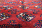 4' 9" x 5' 6" Persian Turkeman Rug image 2