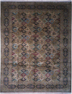 9' 0" x 11' 5" India Agra Rug image 0