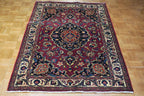 4' 2" x 6' 0" Vintage Khorasan Rug image 9